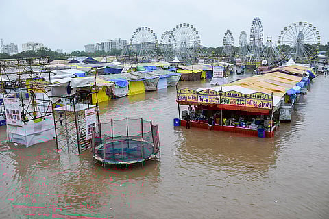 Waterlogged area in Rajkot
